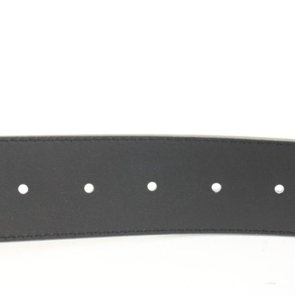 Louis Vuitton Glitter Silver Damier LV Pyramide 40mm Belt 37LV128S main image 9